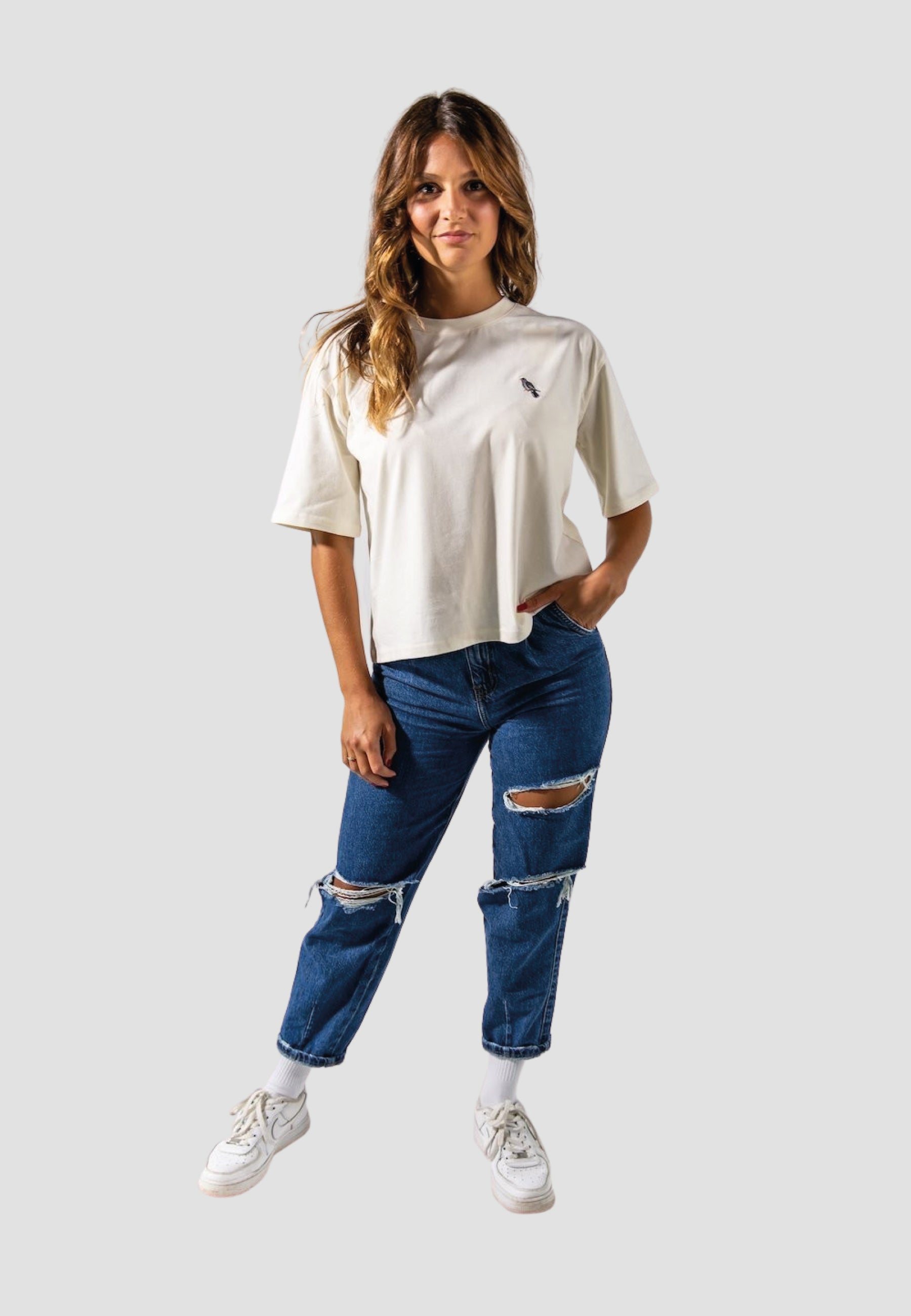 Buttercream Basic Line Woman Crop Shirt - LEOPOLT x KUCKUCK