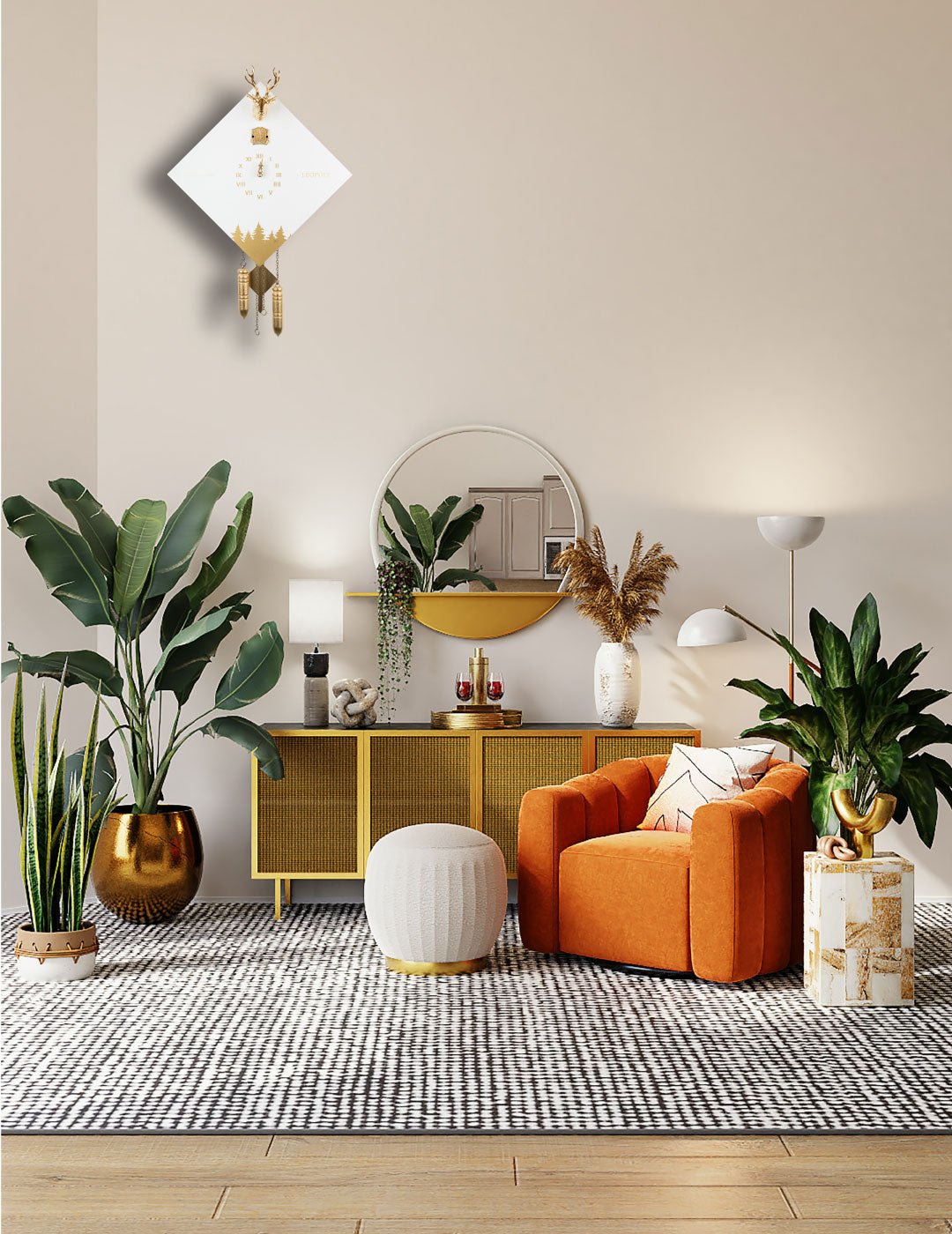 Moderne Kuckucksuhr - LEOPOLT & KUCKUCK