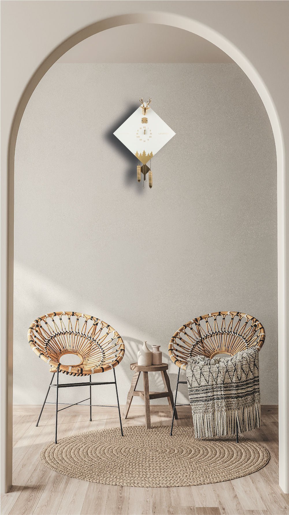 Moderne Kuckucksuhr - LEOPOLT & KUCKUCK