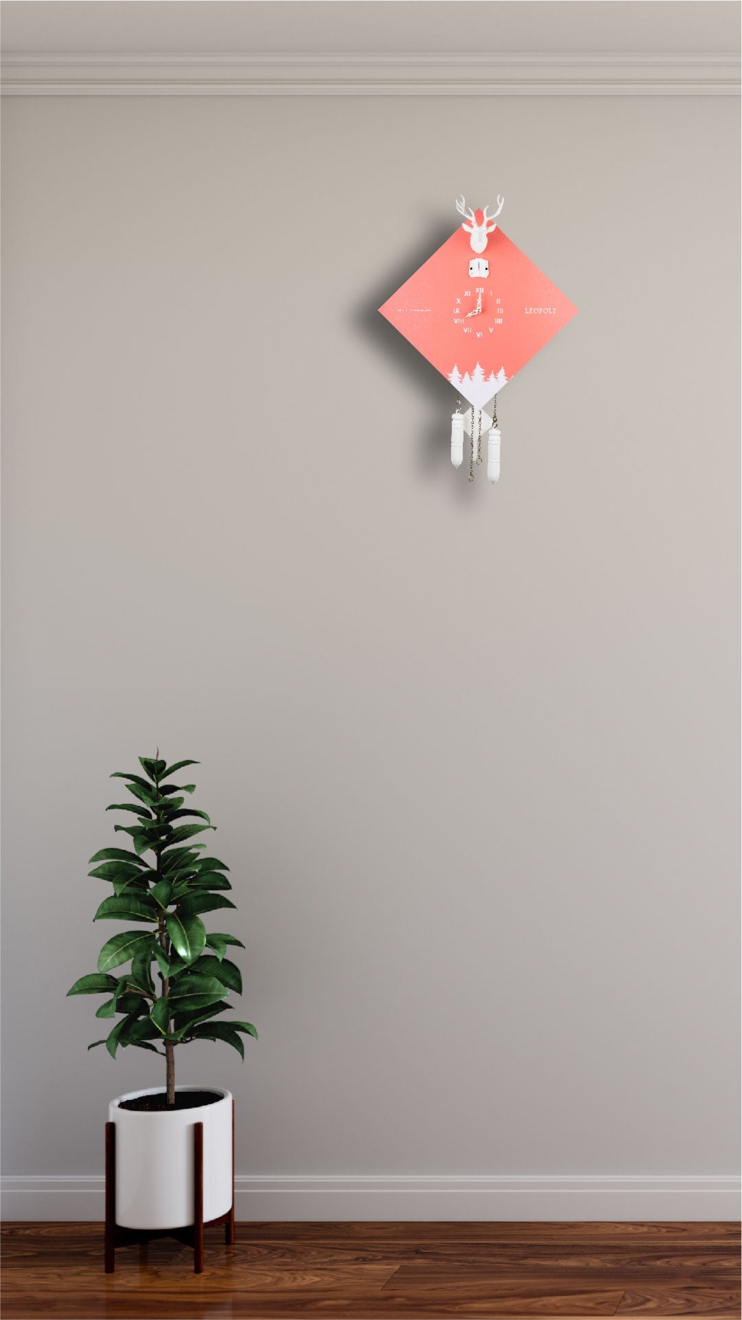 Moderne Kuckucksuhr - LEOPOLT & KUCKUCK