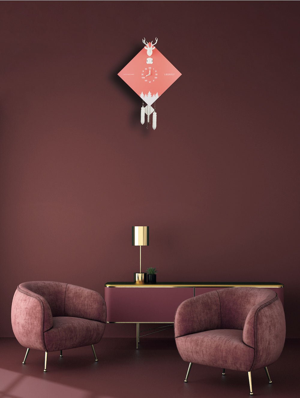 Moderne Kuckucksuhr - LEOPOLT & KUCKUCK