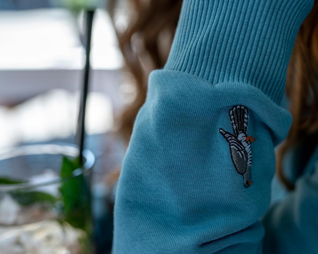 Monochrome Sweater Woman Blue - LEOPOLT X KUCKUCK