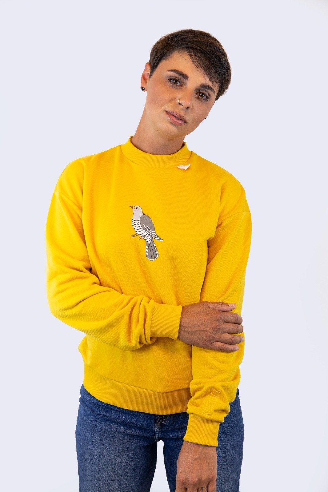 Print Sweater Woman Yellow - LEOPOLT X KUCKUCK