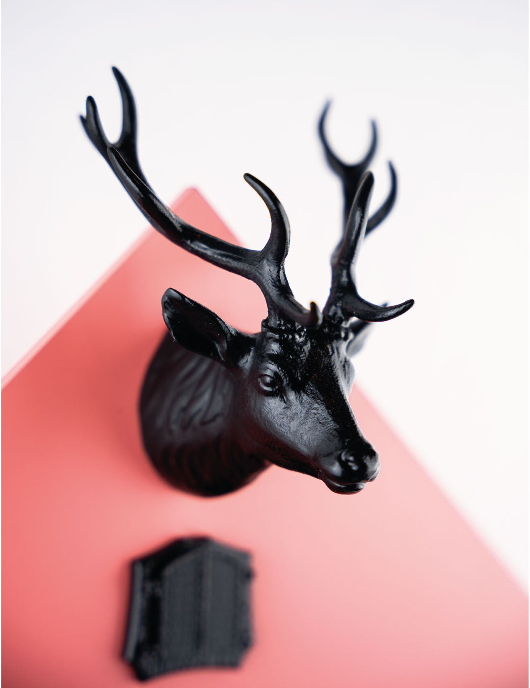 Moderne Kuckucksuhr - Lachs-Schwarz