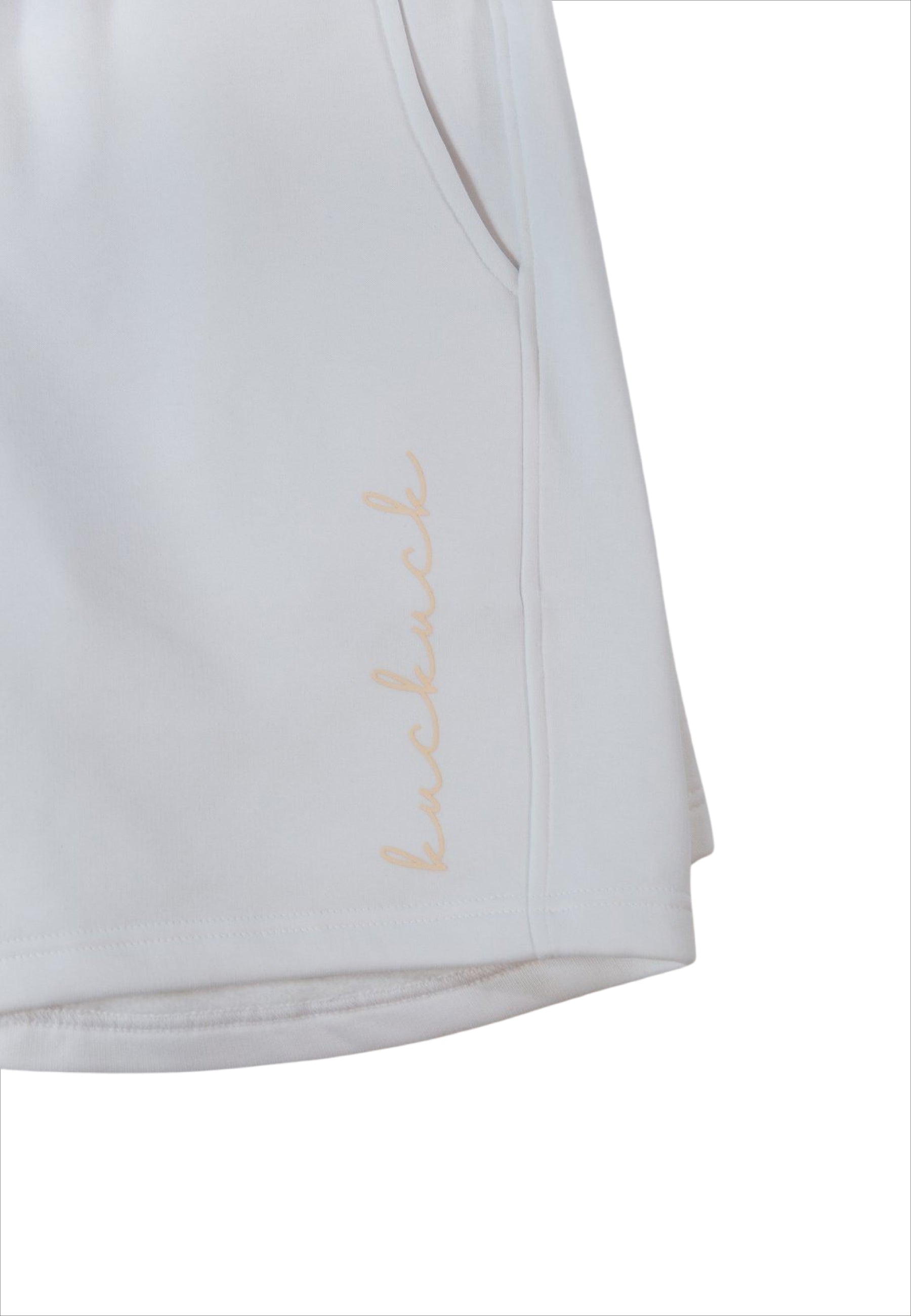 White Caramel Box Logo Shorts - Damen - LEOPOLT & KUCKUCK