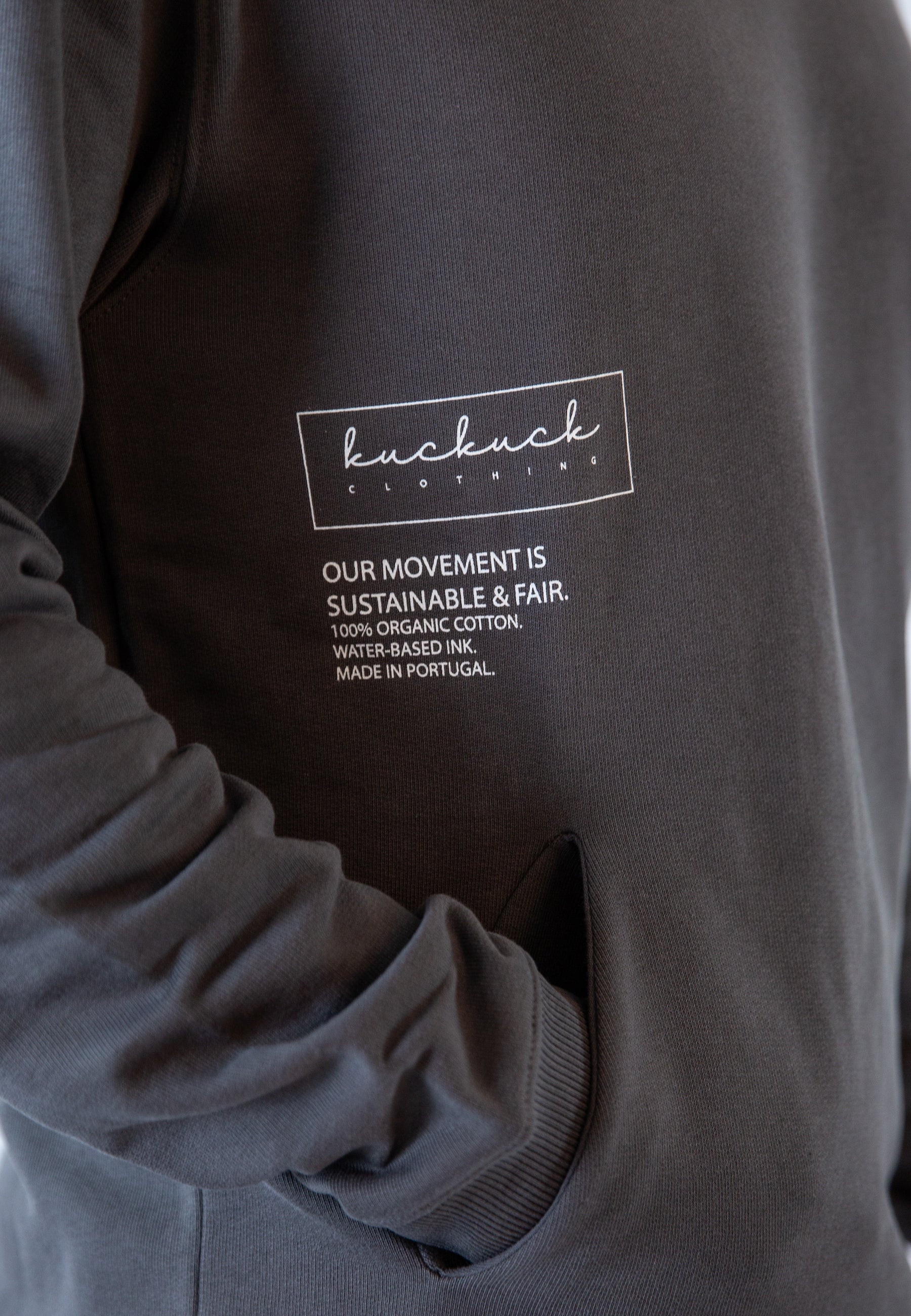 Black Bean Movement Print Hoodie Woman