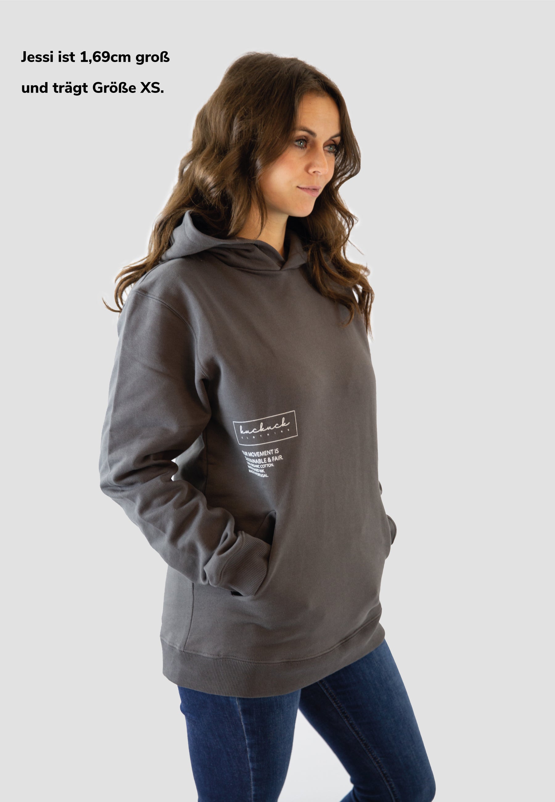 Bio-Baumwolle Hoodie Unisex - Black Bean Movement Print - LEOPOLT x KUCKUCK