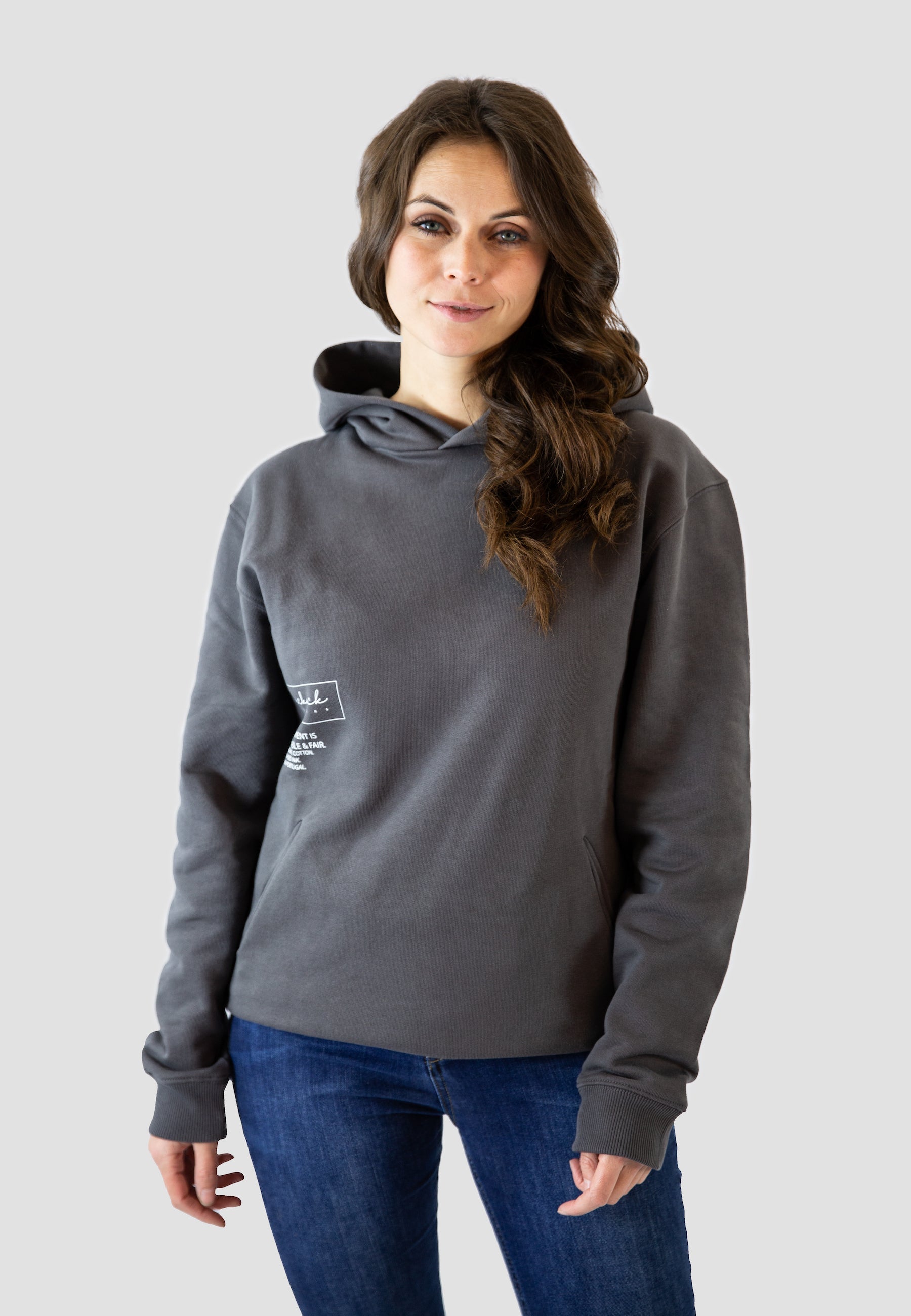 Bio-Baumwolle Hoodie Unisex - Black Bean Movement Print - LEOPOLT x KUCKUCK