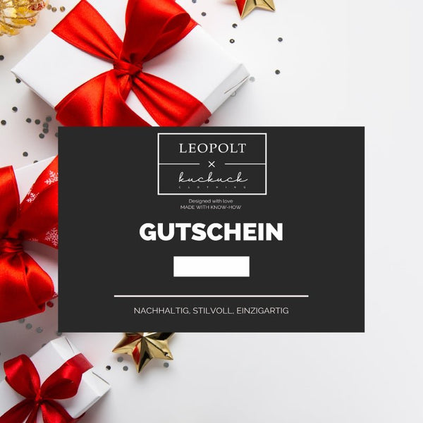 LEOPOLT x Kuckuck Geschenkgutschein, von 15 - 200 Euro - LEOPOLT x KUCKUCK