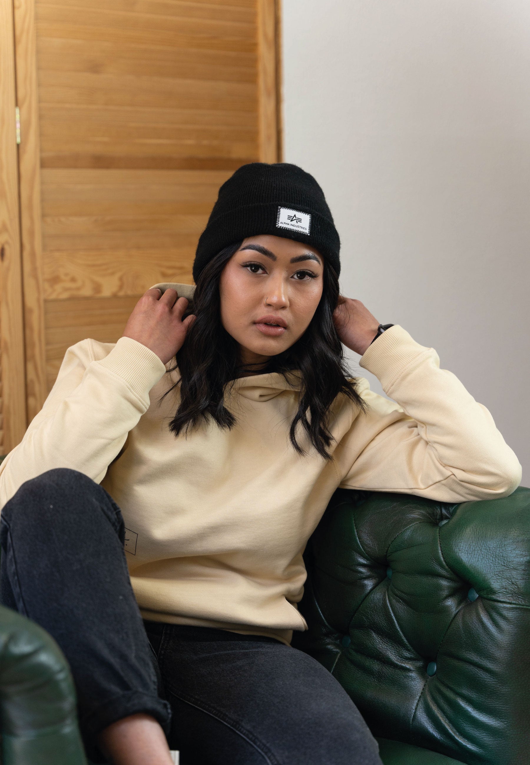 Soy bean Movement Print Hoodie Woman - LEOPOLT & KUCKUCK