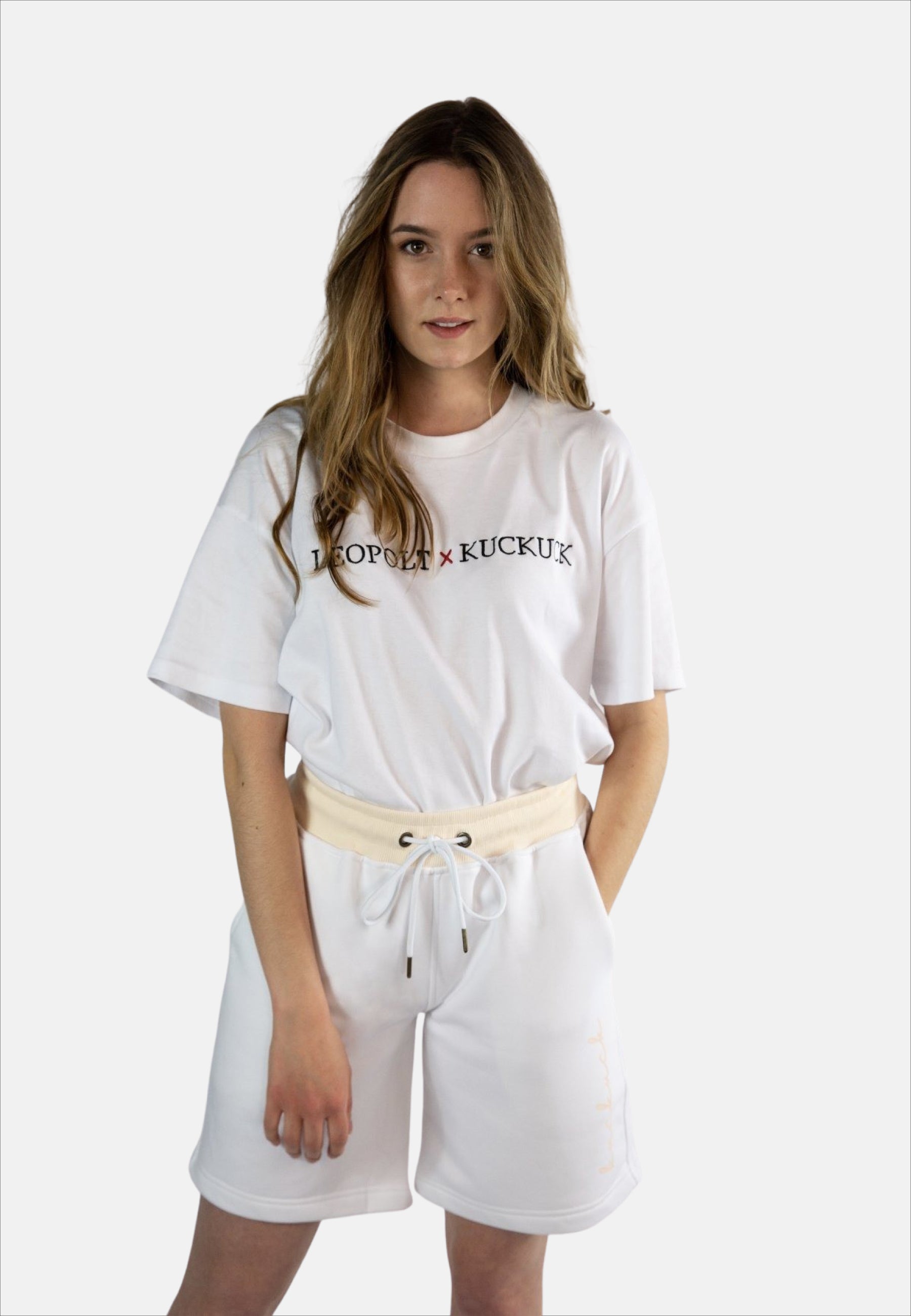 White Caramel Box Logo Shorts - Damen - LEOPOLT & KUCKUCK