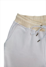 White Caramel Box Logo Shorts - Unisex - LEOPOLT x KUCKUCK